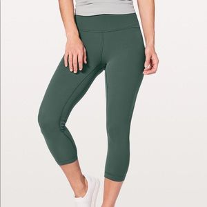 Lululemon Align Crop Legging 21” dark forest SIZE4